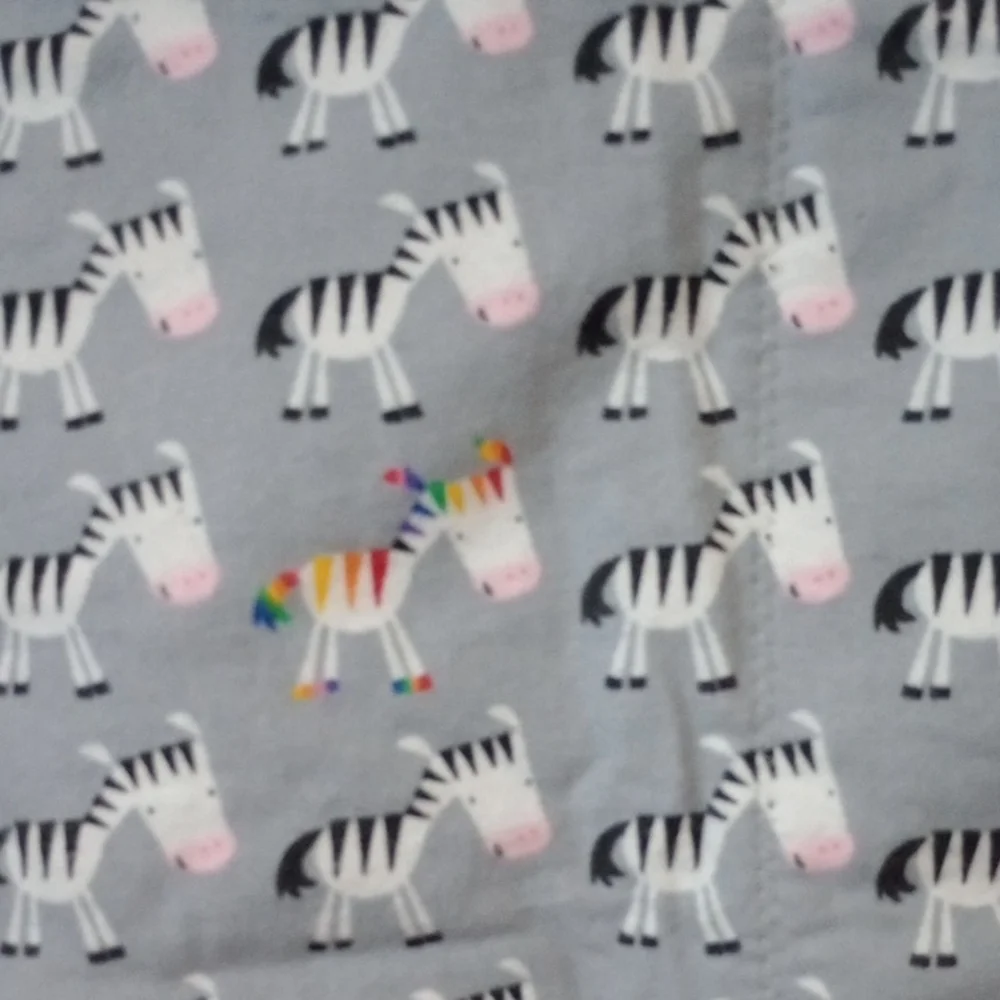 Mimi's Burpee's Gray Zebra Baby Burp Cloth